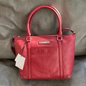 NWT Red Leather Calvin Klein bag